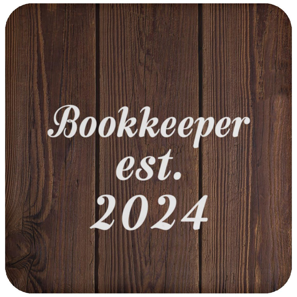 Bookkeeper Established Est. 2024 - Drink Coaster D