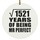 39th Anniversary Square Root of 1521 Years of Mr Perfect - Circle Ornament