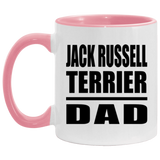 Jack Russell Terrier Dad - 11oz Accent Mug Pink