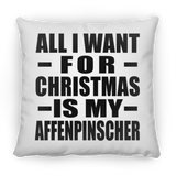 All I Want For Christmas Is My Affenpinscher - Throw Pillow