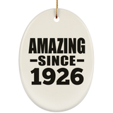 98th Birthday Amazing Since 1926 - Oval Ornament