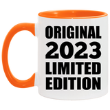 1st Birthday Original 2023 Limited Edition - 11oz Accent Mug Orange