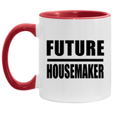 Future Housemaker - 11oz Accent Mug Red