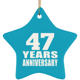 47th Anniversary 47 Years - Star Ornament