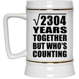 48th Anniversary Square Root of 2304 Years Who's Counting - Beer Stein