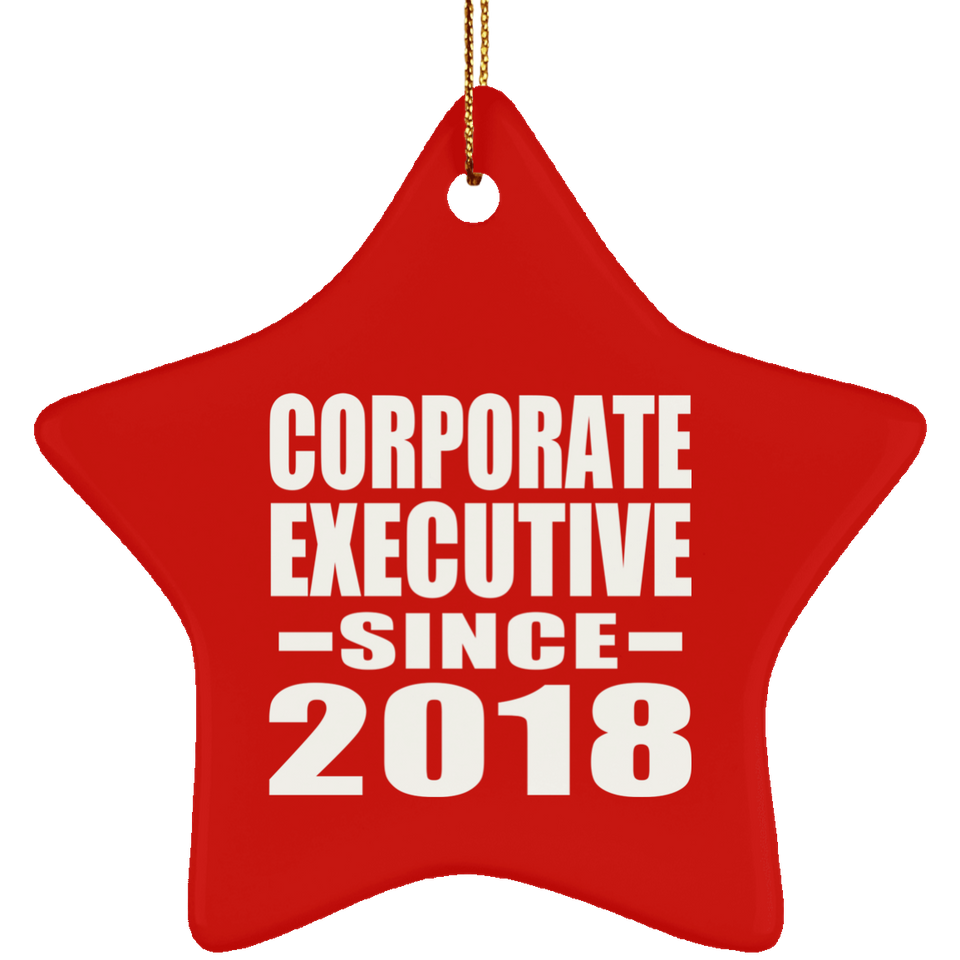 Corporate Executive Since 2018 - Star Ornament