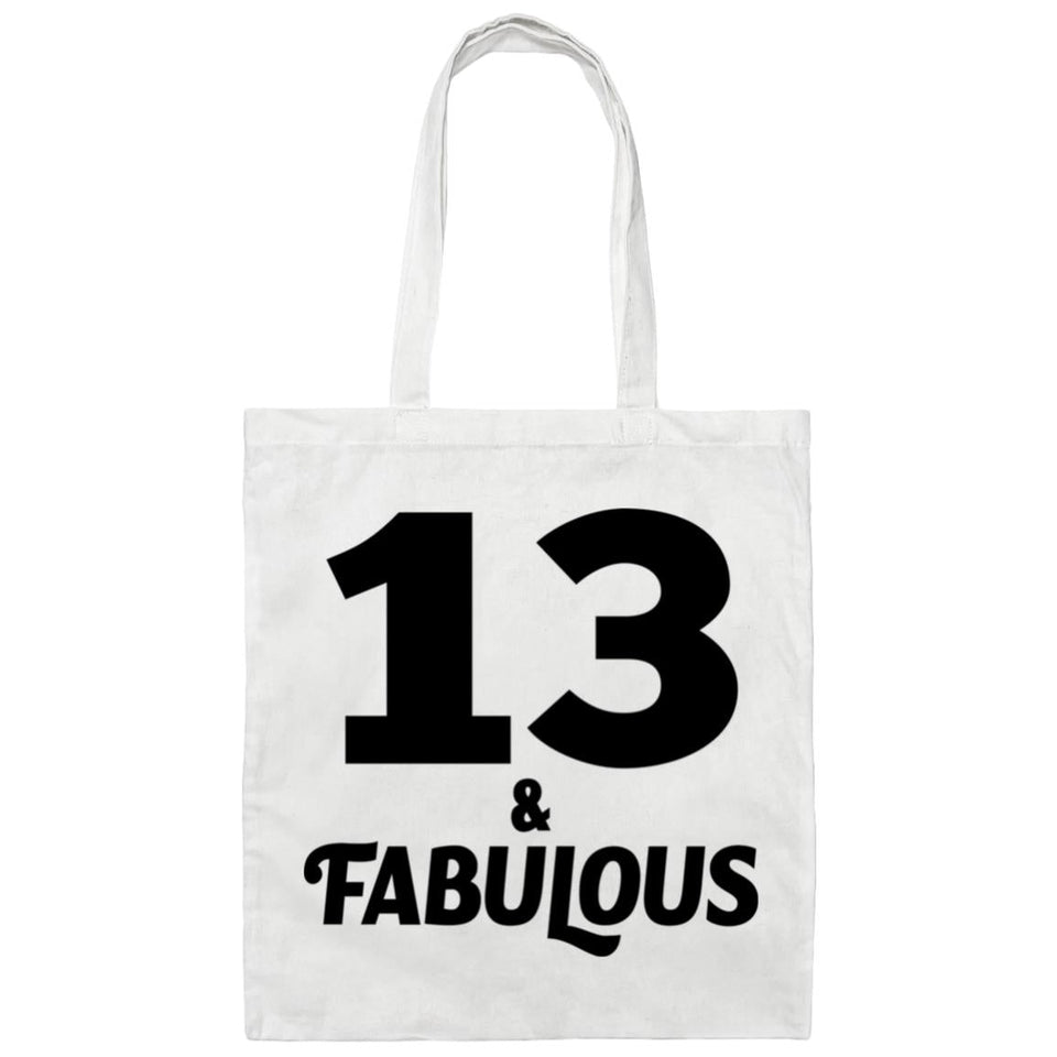 13th Birthday 13 & Fabulous - Tote Bag White