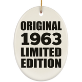 61st Birthday Original 1963 Limited Edition - Oval Ornament
