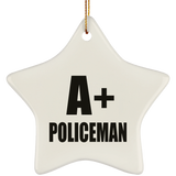 A+ Policeman - Star Ornament