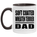 Soft Coated Wheaten Terrier Dad - 11oz Accent Mug Black