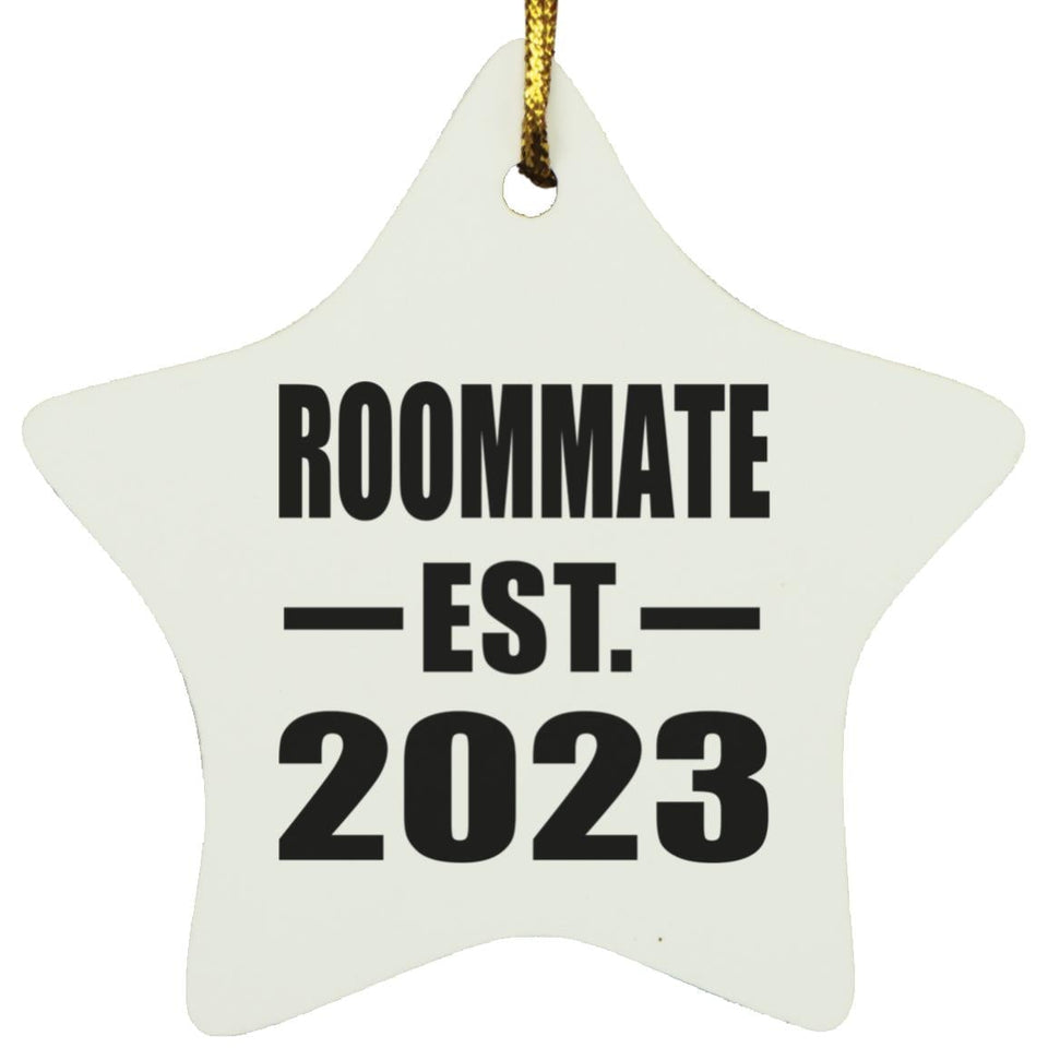 Roommate Established EST. 2023 - Star Ornament