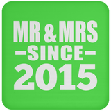 9th Anniversary Mr & Mrs Since 2015 - Drink Coaster