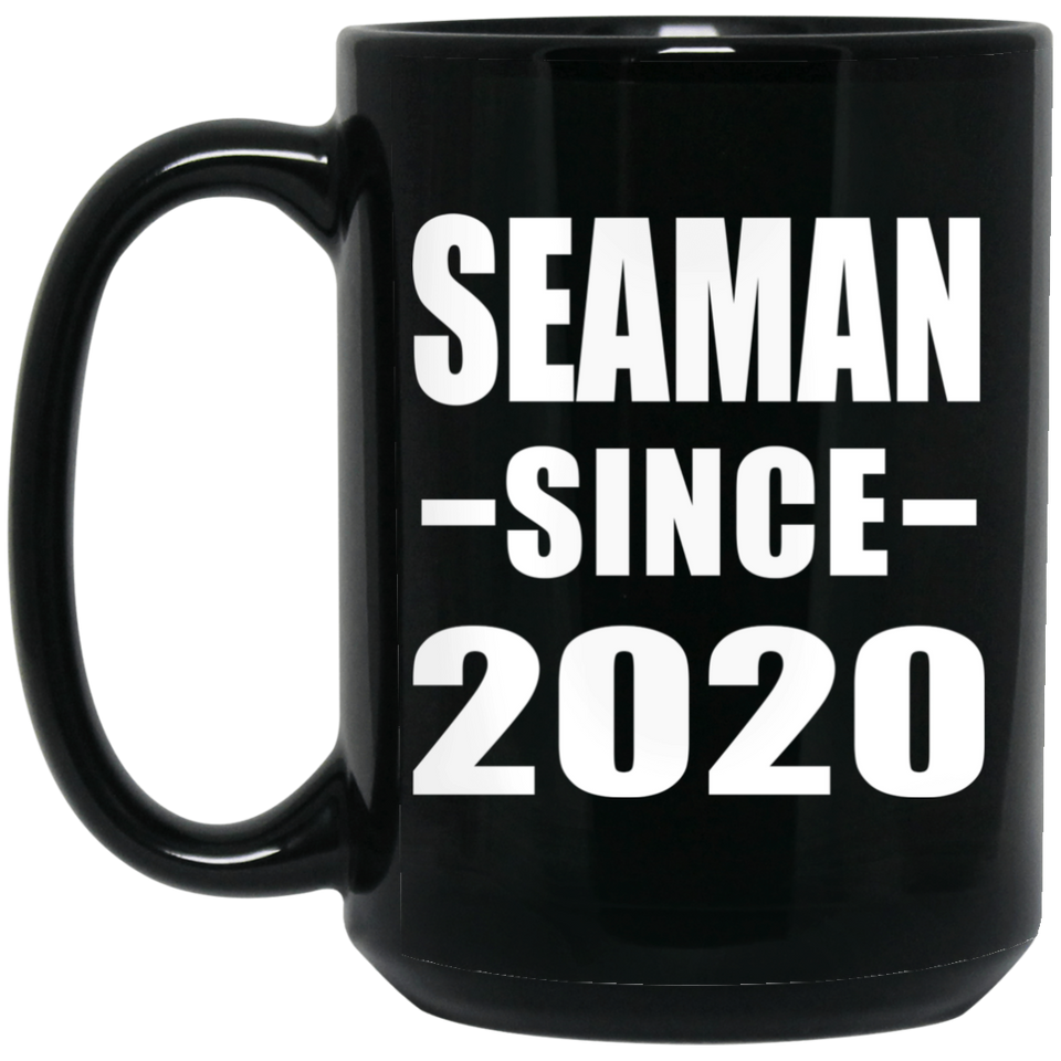 Seaman Since 2020 - 15oz Coffee Mug Black