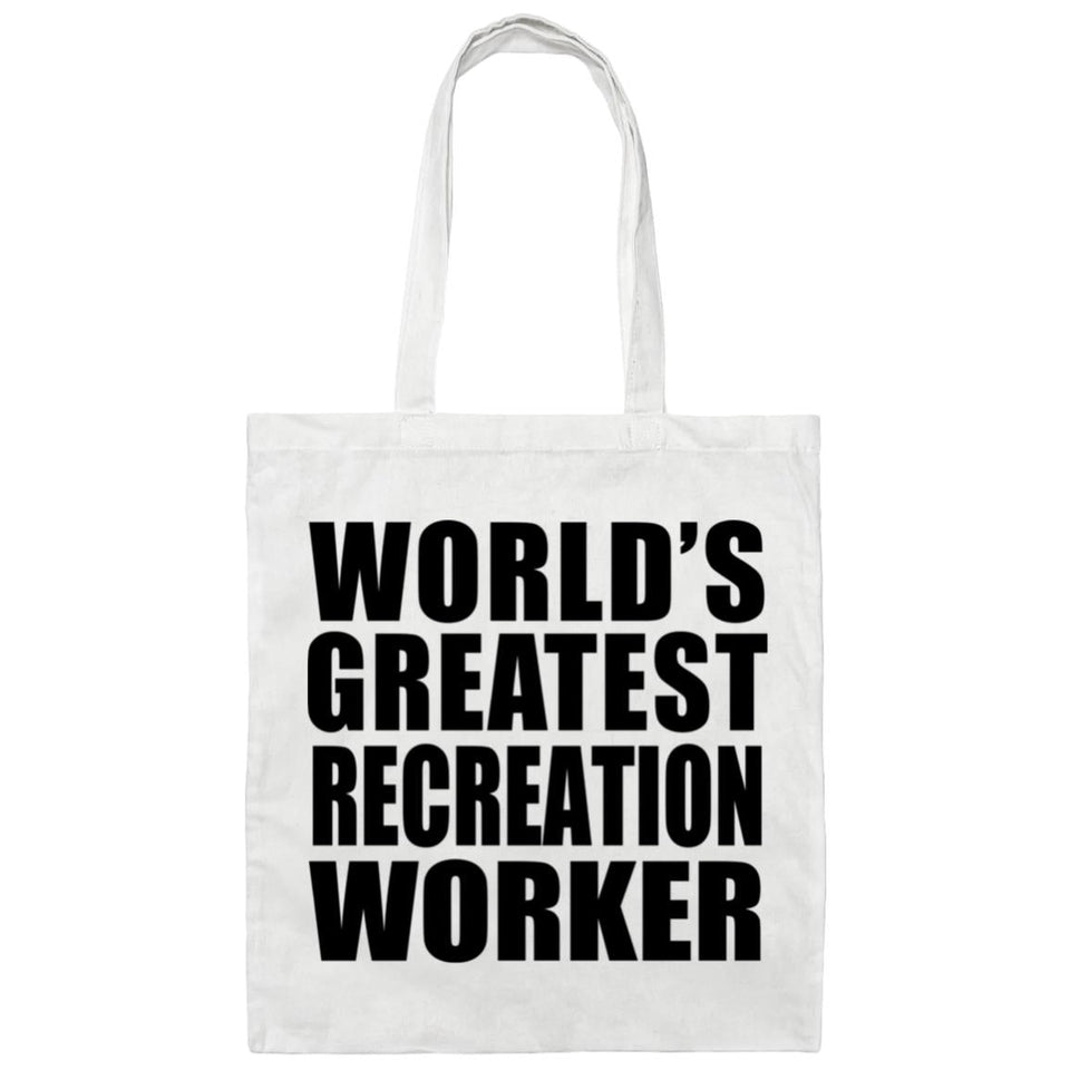 World's Greatest Recreation Worker - Tote Bag White