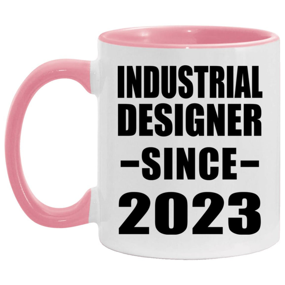 Industrial Designer Since 2023 - 11oz Accent Mug Pink
