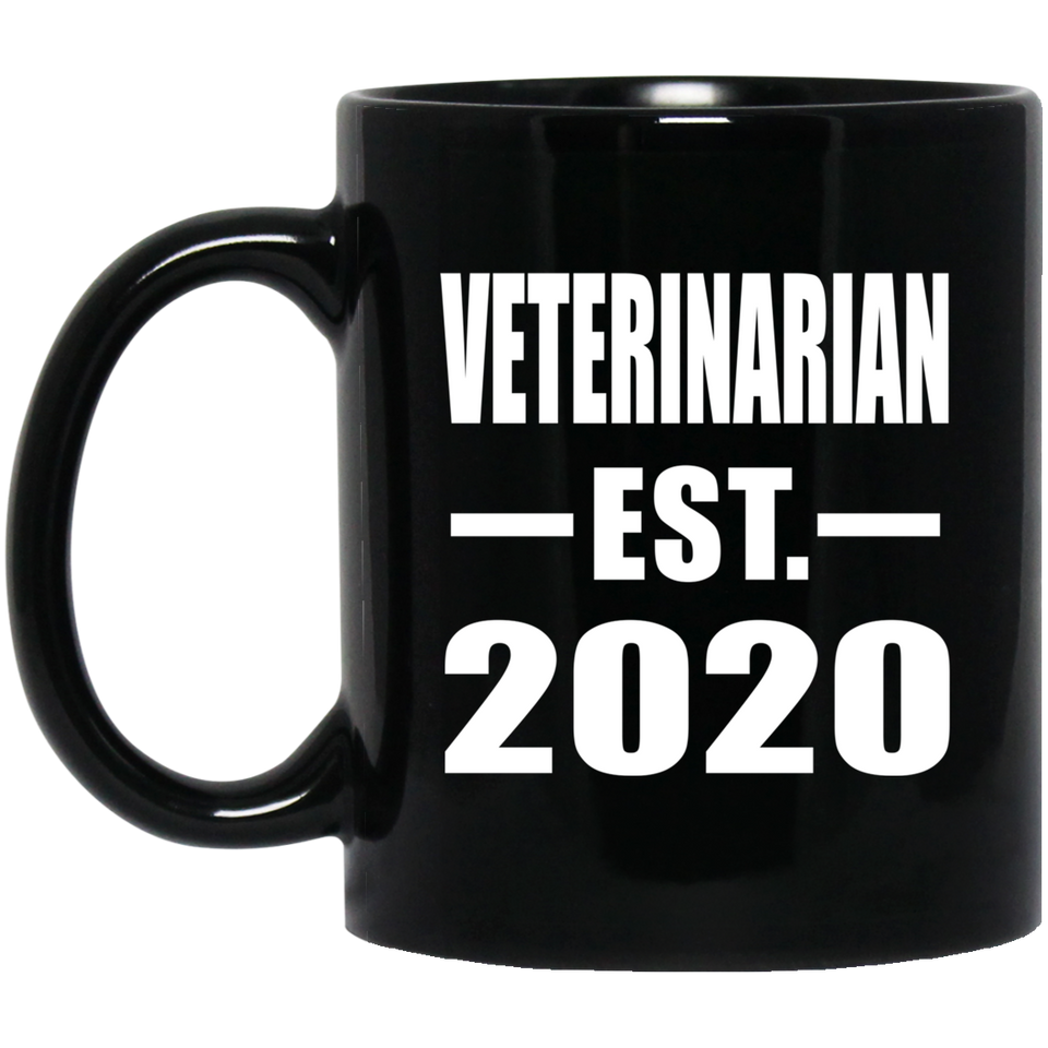 Veterinarian Established EST. 2020 - 11oz Coffee Mug Black