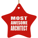 Most Awesome Architect - Star Ornament