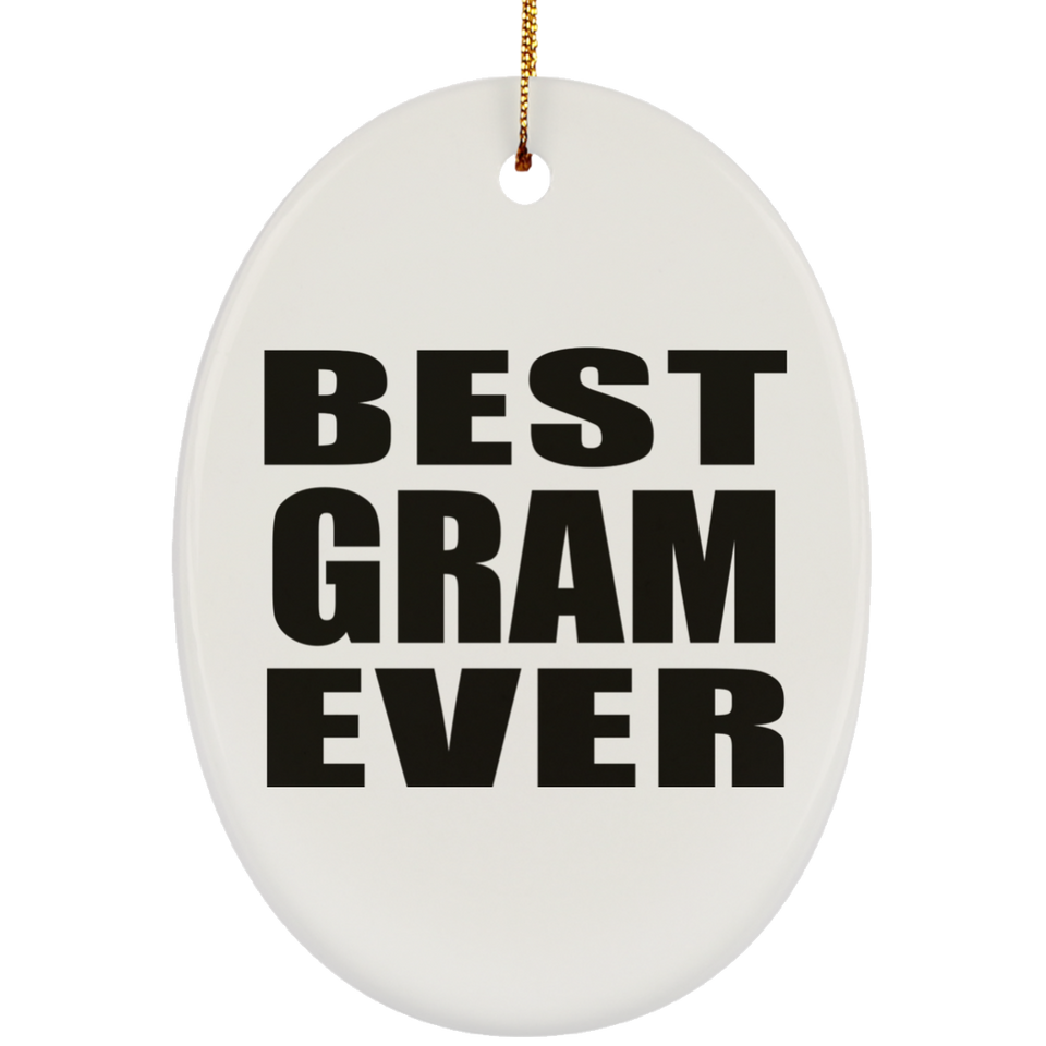 Best Gram Ever - Oval Ornament