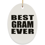 Best Gram Ever - Oval Ornament
