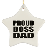 Proud Boss Dad - Star Ornament