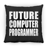 Future Computer Programmer - Throw Pillow Black