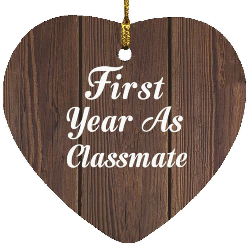 First Year As Classmate - Heart Ornament D