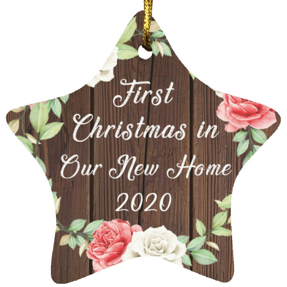 First Christmas In Our New Home 2020 - Star Ornament A