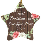 First Christmas In Our New Home 2020 - Star Ornament A