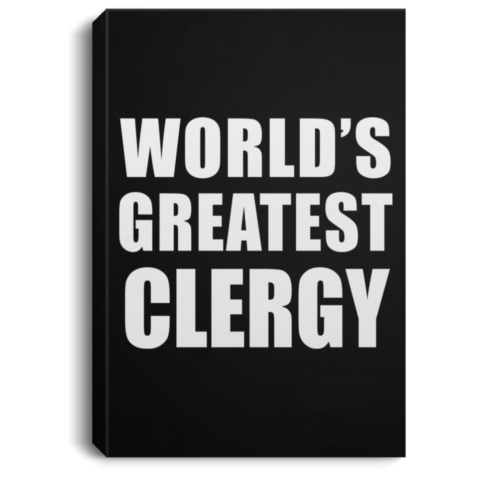 World's Greatest Clergy - Canvas Portrait