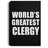 World's Greatest Clergy - Canvas Portrait