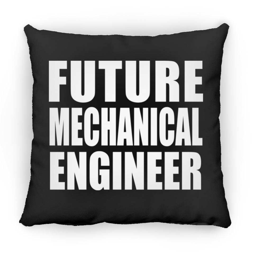 Future Mechanical Engineer - Throw Pillow Black