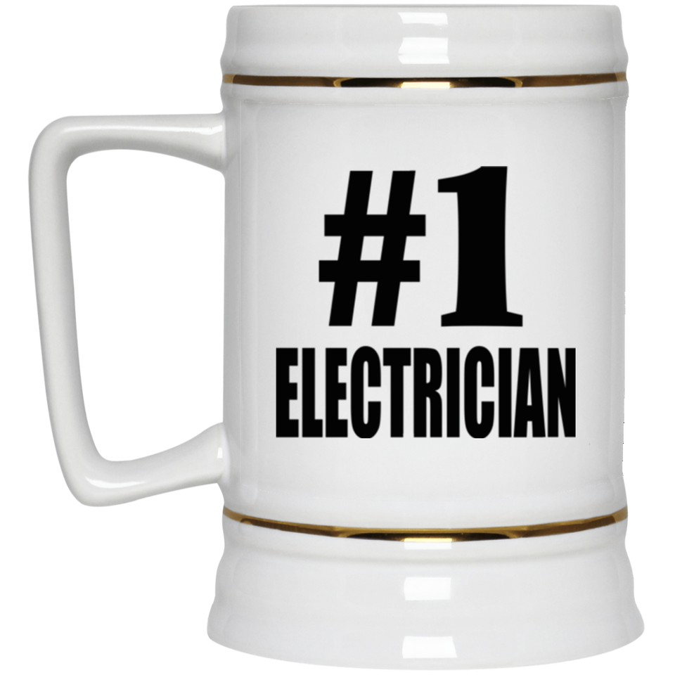 Number One #1 Electrician - Beer Stein