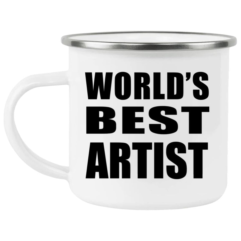 World's Best Artist - 12oz Camping Mug