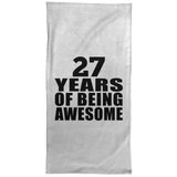 27th Birthday 27 Years Of Being Awesome - Hand Towel