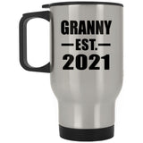 Granny Established EST. 2021 - Silver Travel Mug