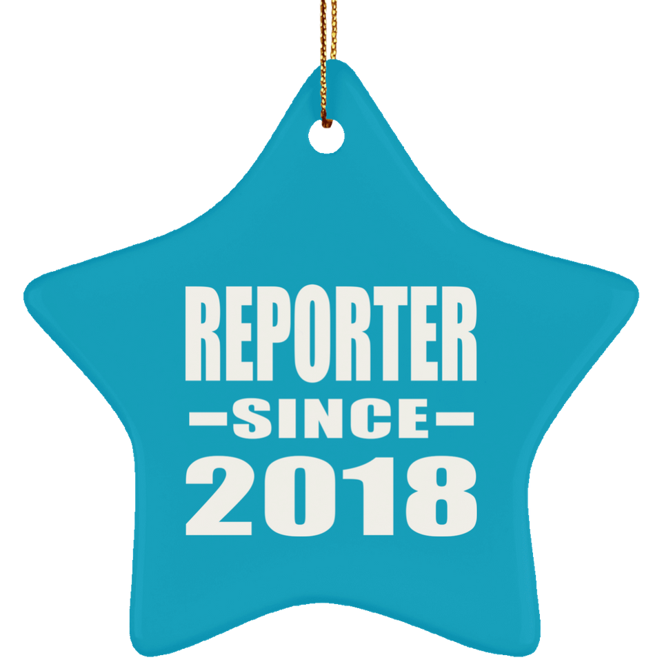 Reporter Since 2018 - Star Ornament