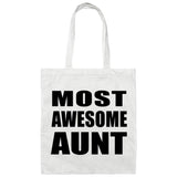 Most Awesome Aunt - Tote Bag White