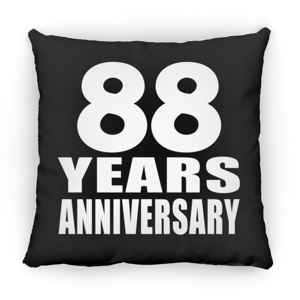 88th Anniversary 88 Years - Throw Pillow Black