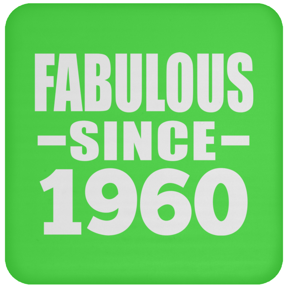 64th Birthday Fabulous Since 1960 - Drink Coaster