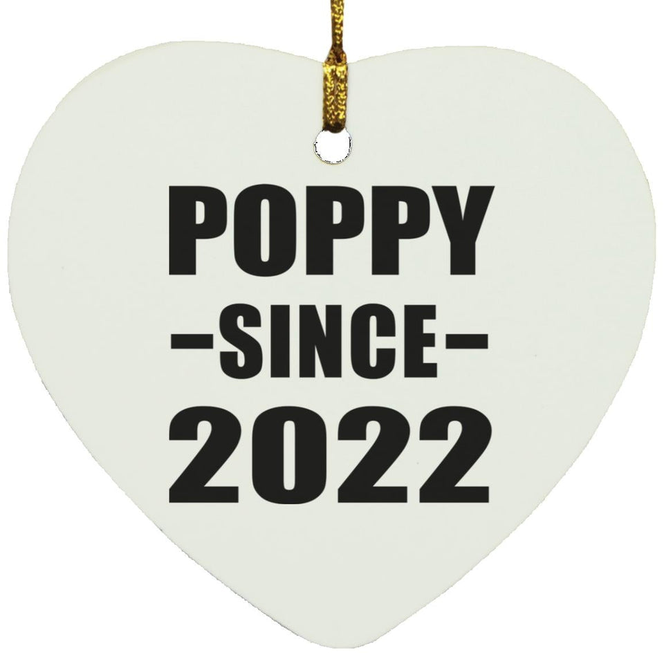 Poppy Since 2022 - Heart Ornament