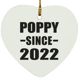 Poppy Since 2022 - Heart Ornament