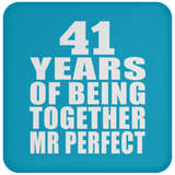 41st Anniversary 41 Years Of Being Mr Perfect - Drink Coaster