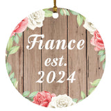 Fiance Established Est. 2024 - Circle Ornament B