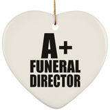 A+ Funeral Director - Heart Ornament