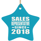 Sales Representative Since 2018 - Star Ornament
