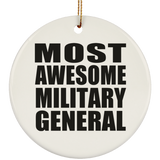 Most Awesome Military General - Circle Ornament