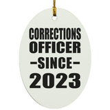 Corrections Officer Since 2023 - Oval Ornament