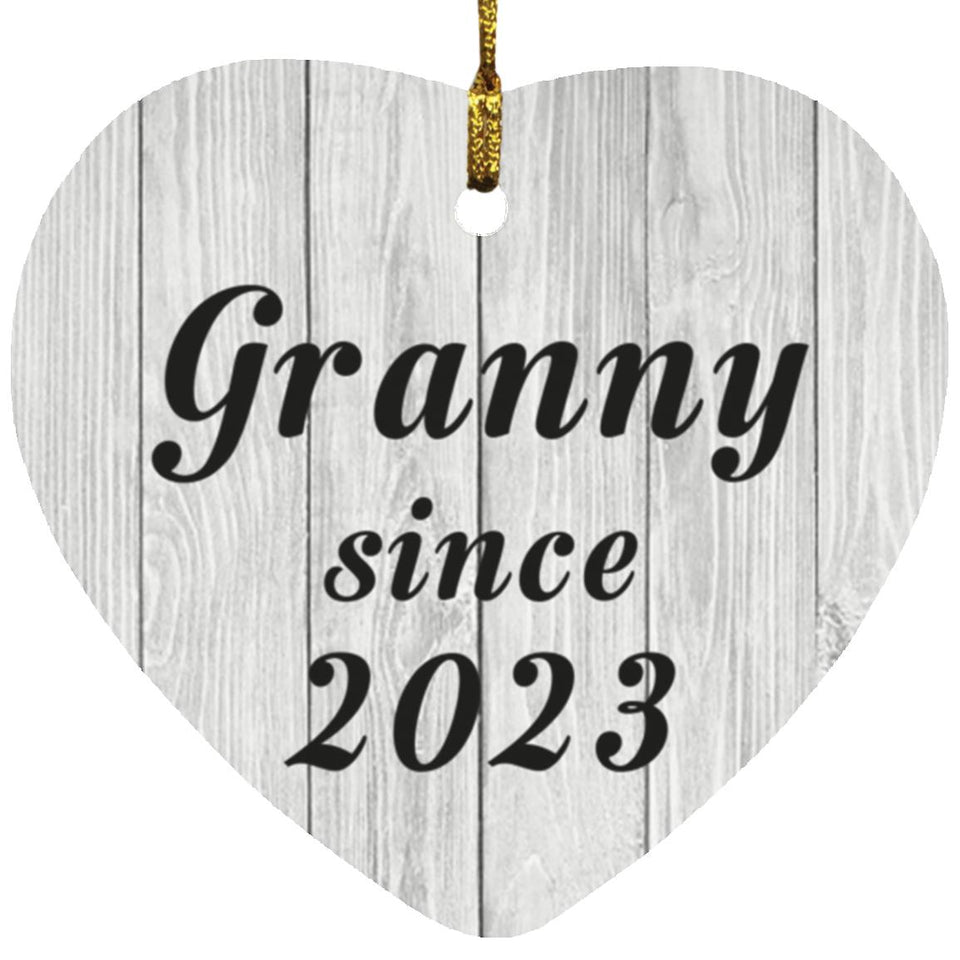 Granny Since 2023 - Heart Ornament F