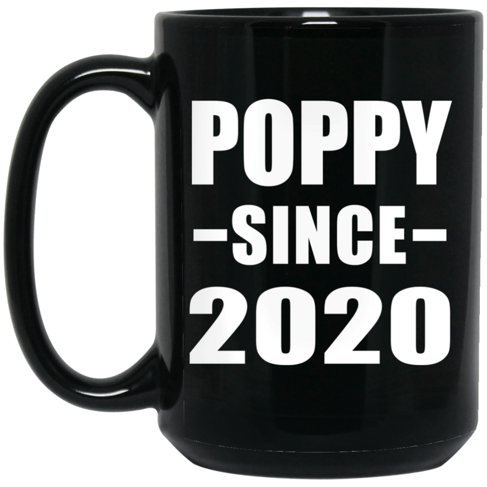 Poppy Since 2020 - 15oz Coffee Mug Black