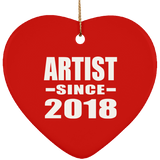 Artist Since 2018 - Heart Ornament
